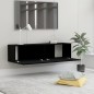 vidaXL Mobile Porta TV Nero 120x30x30 cm in Legno Multistrato vidaXL Mobile Porta TV Nero 120x30x30 cm in Legno Multistrato