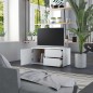vidaXL Mobile Porta TV Bianco 80x34x36 cm in Legno Multistrato vidaXL Mobile Porta TV Bianco 80x34x36 cm in Legno Multistrato