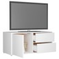 vidaXL Mobile Porta TV Bianco 80x34x36 cm in Legno Multistrato vidaXL Mobile Porta TV Bianco 80x34x36 cm in Legno Multistrato