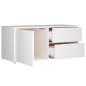 vidaXL Mobile Porta TV Bianco 80x34x36 cm in Legno Multistrato vidaXL Mobile Porta TV Bianco 80x34x36 cm in Legno Multistrato