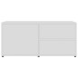 vidaXL Mobile Porta TV Bianco 80x34x36 cm in Legno Multistrato vidaXL Mobile Porta TV Bianco 80x34x36 cm in Legno Multistrato