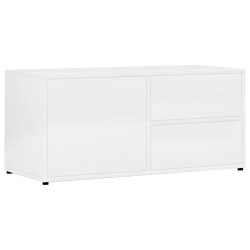 vidaXL Mobile Porta TV Bianco Lucido 80x34x36 cm in Truciolato