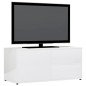 vidaXL Mobile Porta TV Bianco Lucido 80x34x36 cm in Truciolato vidaXL Mobile Porta TV Bianco Lucido 80x34x36 cm in Truciolato