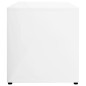 vidaXL Mobile Porta TV Bianco Lucido 80x34x36 cm in Truciolato vidaXL Mobile Porta TV Bianco Lucido 80x34x36 cm in Truciolato