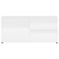 vidaXL Mobile Porta TV Bianco Lucido 80x34x36 cm in Truciolato vidaXL Mobile Porta TV Bianco Lucido 80x34x36 cm in Truciolato