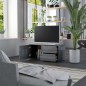 vidaXL Mobile Porta TV Grigio Lucido 80x34x36 cm in Truciolato vidaXL Mobile Porta TV Grigio Lucido 80x34x36 cm in Truciolato