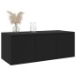 vidaXL Mobile TV Nero 80x34x30 cm in Truciolato vidaXL Mobile TV Nero 80x34x30 cm in Truciolato