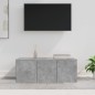 vidaXL Mobile TV Grigio Cemento 80x34x30 cm in Truciolato vidaXL Mobile TV Grigio Cemento 80x34x30 cm in Truciolato