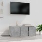 vidaXL Mobile TV Grigio Cemento 80x34x30 cm in Truciolato vidaXL Mobile TV Grigio Cemento 80x34x30 cm in Truciolato