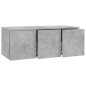 vidaXL Mobile TV Grigio Cemento 80x34x30 cm in Truciolato vidaXL Mobile TV Grigio Cemento 80x34x30 cm in Truciolato