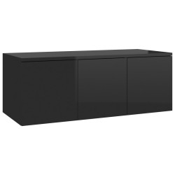 vidaXL Mobile TV Nero Lucido 80x34x30 cm in Truciolato
