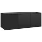 vidaXL Mobile TV Nero Lucido 80x34x30 cm in Truciolato vidaXL Mobile TV Nero Lucido 80x34x30 cm in Truciolato