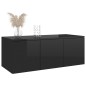 vidaXL Mobile TV Nero Lucido 80x34x30 cm in Truciolato vidaXL Mobile TV Nero Lucido 80x34x30 cm in Truciolato