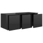 vidaXL Mobile TV Nero Lucido 80x34x30 cm in Truciolato vidaXL Mobile TV Nero Lucido 80x34x30 cm in Truciolato