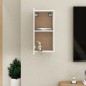 vidaXL Mobile Porta TV Bianco 30,5x30x60 cm in Legno Multistrato vidaXL Mobile Porta TV Bianco 30,5x30x60 cm in Legno Multistrato