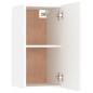 vidaXL Mobili TV Bianchi 2 pz 30,5x30x60 cm in Legno Multistrato