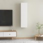 vidaXL Mobili TV Bianchi 2 pz 30,5x30x60 cm in Legno Multistrato