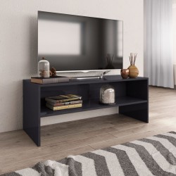 vidaXL Mobile TV Grigio Lucido 100x40x40 cm in Truciolato 