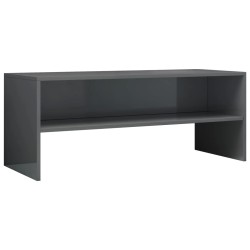 vidaXL Mobile TV Grigio Lucido 100x40x40 cm in Truciolato 