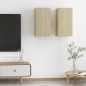 vidaXL Mobili TV Rovere Sonoma 2 pz 30,5x30x60 cm in Truciolato vidaXL Mobili TV Rovere Sonoma 2 pz 30,5x30x60 cm in Truciolato