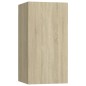 vidaXL Mobili TV Rovere Sonoma 2 pz 30,5x30x60 cm in Truciolato vidaXL Mobili TV Rovere Sonoma 2 pz 30,5x30x60 cm in Truciolato
