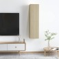 vidaXL Mobili TV Rovere Sonoma 2 pz 30,5x30x60 cm in Truciolato vidaXL Mobili TV Rovere Sonoma 2 pz 30,5x30x60 cm in Truciolato