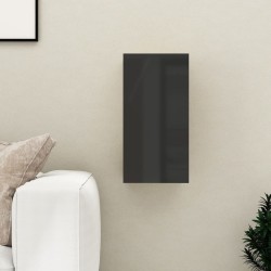 vidaXL Mobile TV Nero Lucido 30,5x30x60 cm in Truciolato