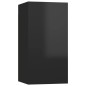 vidaXL Mobile TV Nero Lucido 30,5x30x60 cm in Truciolato vidaXL Mobile TV Nero Lucido 30,5x30x60 cm in Truciolato