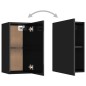 vidaXL Mobile TV Nero Lucido 30,5x30x60 cm in Truciolato vidaXL Mobile TV Nero Lucido 30,5x30x60 cm in Truciolato