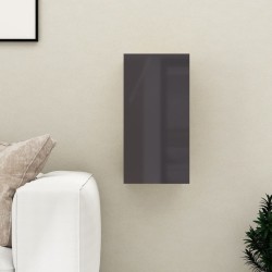 vidaXL Mobile TV Grigio Lucido 30,5x30x60 cm in Truciolato