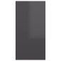 vidaXL Mobile TV Grigio Lucido 30,5x30x60 cm in Truciolato vidaXL Mobile TV Grigio Lucido 30,5x30x60 cm in Truciolato