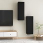 vidaXL Mobili TV Neri 2 pz 30,5x30x90 cm in Truciolato vidaXL Mobili TV Neri 2 pz 30,5x30x90 cm in Truciolato