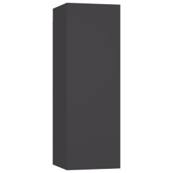 vidaXL Mobile Porta TV Grigio 30,5x30x90 cm in Legno Multistrato