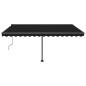 Tenda Automatica con Sensore Vento e LED 400x350 cm Antracite Tenda Automatica con Sensore Vento e LED 400x350 cm Antracite