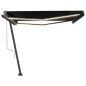 Tenda Automatica con Sensore Vento e LED 400x350 cm Antracite Tenda Automatica con Sensore Vento e LED 400x350 cm Antracite