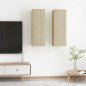 vidaXL Mobili TV Rovere Sonoma 2 pz 30,5x30x90 cm in Truciolato vidaXL Mobili TV Rovere Sonoma 2 pz 30,5x30x90 cm in Truciolato