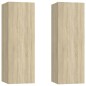 vidaXL Mobili TV Rovere Sonoma 2 pz 30,5x30x90 cm in Truciolato vidaXL Mobili TV Rovere Sonoma 2 pz 30,5x30x90 cm in Truciolato