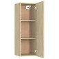 vidaXL Mobili TV Rovere Sonoma 2 pz 30,5x30x90 cm in Truciolato vidaXL Mobili TV Rovere Sonoma 2 pz 30,5x30x90 cm in Truciolato