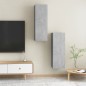 vidaXL Mobili TV Grigio Cemento 2 pz 30,5x30x90 cm in Truciolato vidaXL Mobili TV Grigio Cemento 2 pz 30,5x30x90 cm in Truciolato