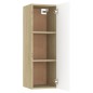 vidaXL Mobile TV Bianco e Rovere Sonoma 30,5x30x90 cm in Truciolato vidaXL Mobile TV Bianco e Rovere Sonoma 30,5x30x90 cm in Truciolato