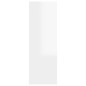 vidaXL Mobile TV Bianco Lucido 30,5x30x90 cm in Truciolato vidaXL Mobile TV Bianco Lucido 30,5x30x90 cm in Truciolato