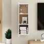vidaXL Mobile TV Bianco Lucido 30,5x30x90 cm in Truciolato vidaXL Mobile TV Bianco Lucido 30,5x30x90 cm in Truciolato