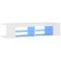 vidaXL Mobile Porta TV con Luci LED Bianco Lucido 135x39x30 cm vidaXL Mobile Porta TV con Luci LED Bianco Lucido 135x39x30 cm