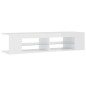 vidaXL Mobile Porta TV con Luci LED Bianco Lucido 135x39x30 cm vidaXL Mobile Porta TV con Luci LED Bianco Lucido 135x39x30 cm