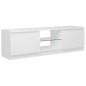 vidaXL Mobile Porta TV con Luci LED Bianco 120x30x35,5 cm vidaXL Mobile Porta TV con Luci LED Bianco 120x30x35,5 cm