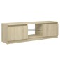 vidaXL Mobile Porta TV con Luci LED Rovere Sonoma 120x30x35,5 cm vidaXL Mobile Porta TV con Luci LED Rovere Sonoma 120x30x35,5 cm