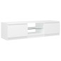 vidaXL Mobile Porta TV con Luci LED Bianco 140x40x35,5 cm vidaXL Mobile Porta TV con Luci LED Bianco 140x40x35,5 cm