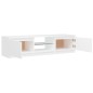 vidaXL Mobile Porta TV con Luci LED Bianco 140x40x35,5 cm vidaXL Mobile Porta TV con Luci LED Bianco 140x40x35,5 cm