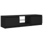 vidaXL Mobile Porta TV con Luci LED Nero 140x40x35,5 cm
