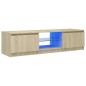 vidaXL Mobile Porta TV con Luci LED Rovere Sonoma 140x40x35,5 cm vidaXL Mobile Porta TV con Luci LED Rovere Sonoma 140x40x35,5 cm